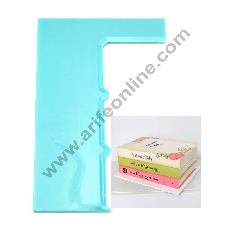 Cake Decor Smoother Polisher Cake Contour Comb Scraper Book Shape Pattern Shape Pastry Spatulas Pastry Icing Comb Set Baking Tools For Cakes For Baking