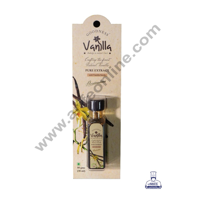 Goodness Vanilla Pods | Natural Vanilla Pods | Natural Gourmet Quality  2 Folds 50 gms(38ml)