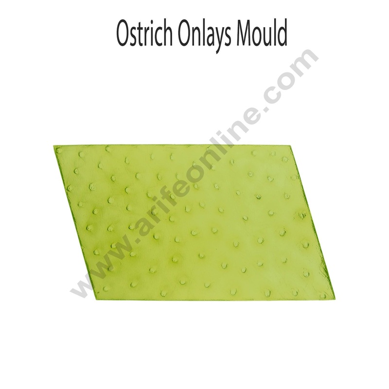 Cake Decor Silicone Ostrich Pattern Impression Onlays Fondant Clay Marzipan Cake Decoration Mould