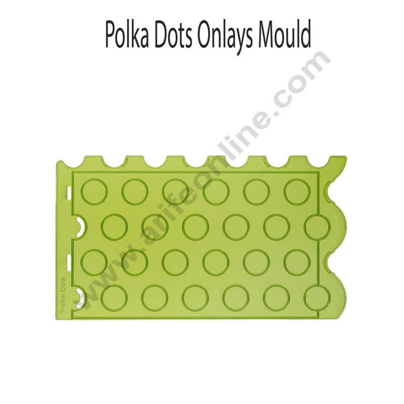 Cake Decor Silicone Polka Dots Pattern Impression Onlays Fondant Clay Marzipan Cake Decoration Mould