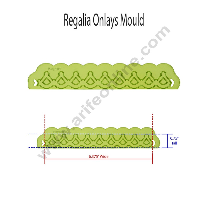 Cake Decor Silicone Regalia Pattern Impression Onlays Fondant Clay Marzipan Cake Decoration Mould