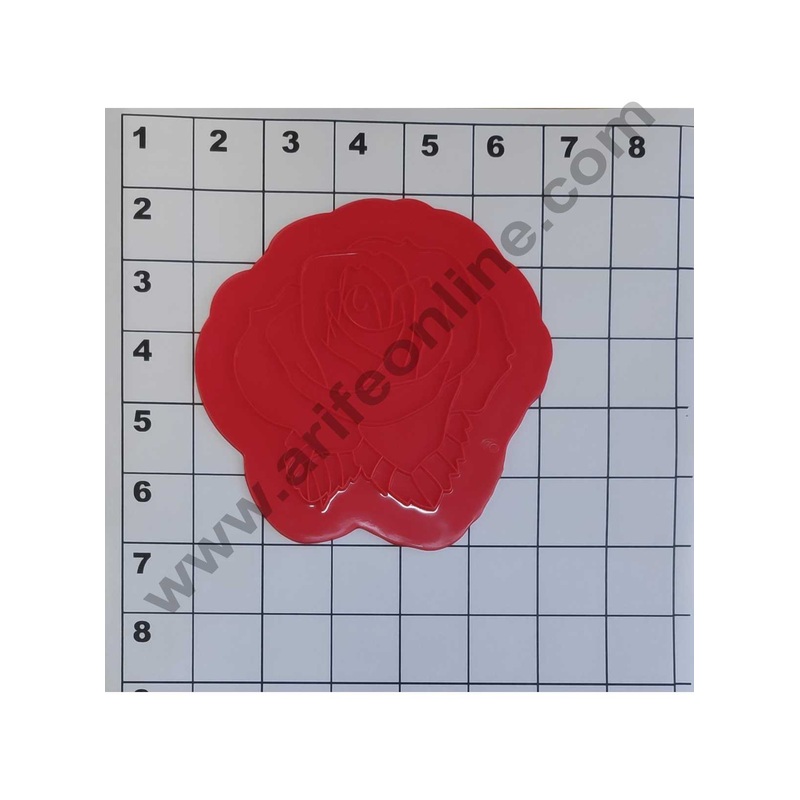 Cake Decor Silicone Rose Pattern Impression Onlays Fondant Clay Marzipan Cake Decoration Mould
