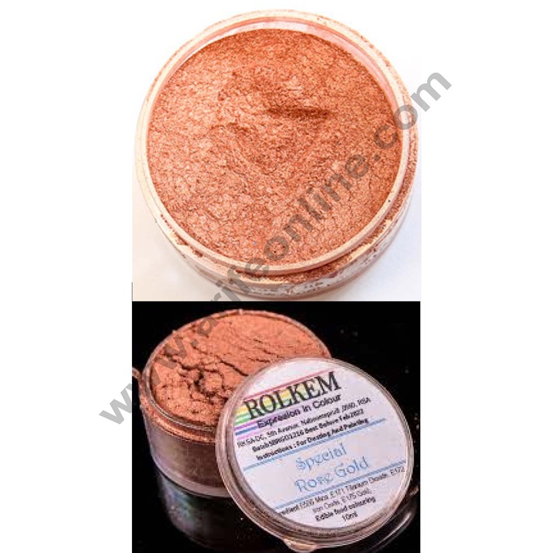 Rolkem - *Special Blend* SUPER ROSE GOLD - Metallic Luxury Lustre Dusting Colour 10ml