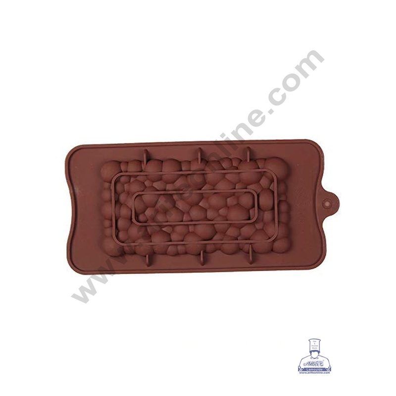 Cake Decor 1 Cavity Bubble Shape Chocolate Bar Silicone Chocolate Mould
