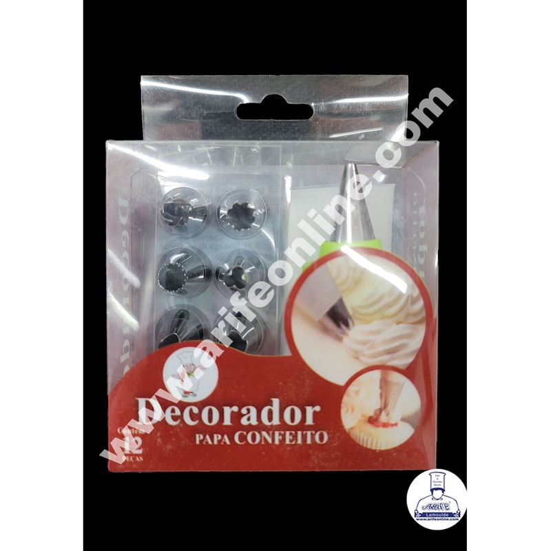 Cake Decor  12 Pcs Decorador Nozzle Set Pastry Tips Cupcake Cake Decorating Nozzle