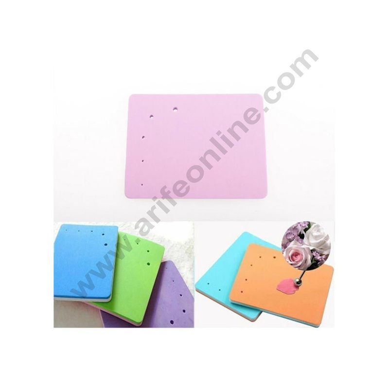 Cake Decor  5 Holes Fondant Square Sponge Foam Pad Mat Cake Decorating Flower Model Tool