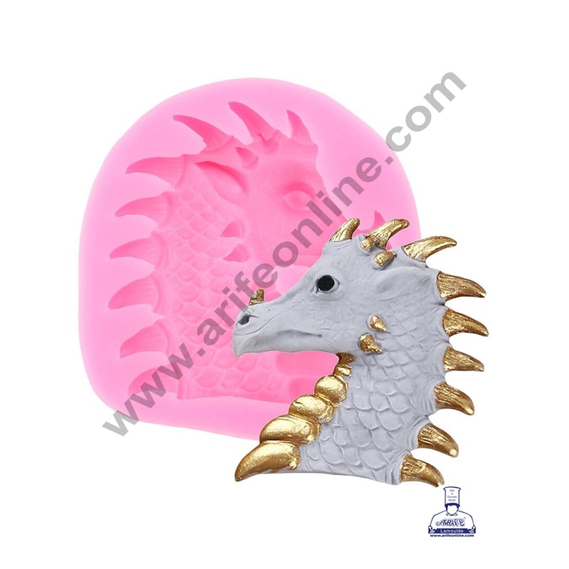 Cake Decor Silicone Dragon Face Fondant Marzipan Mould