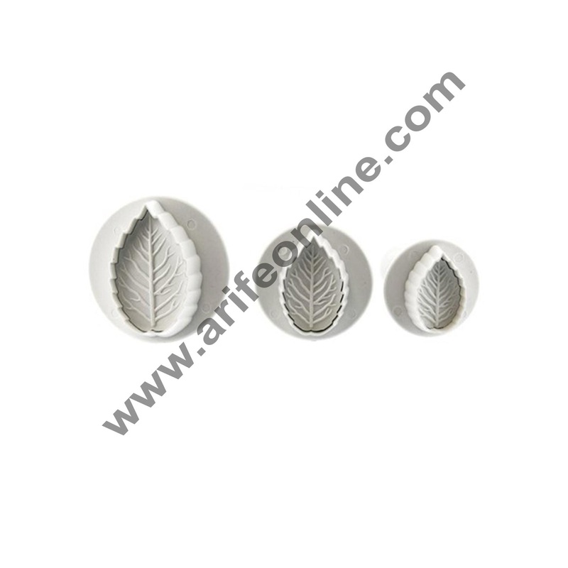 Cake Decor The Small Rose Leaf Plunger Cutter