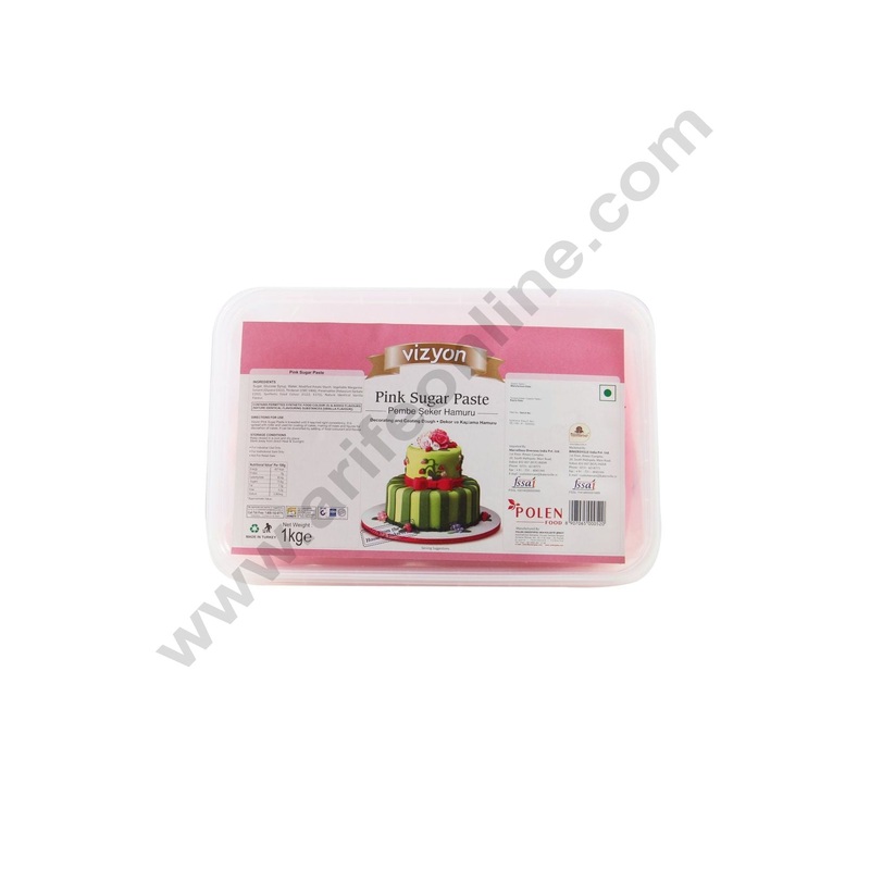 Vizyon Sugar Paste (Fondant) -Pink, 1kg