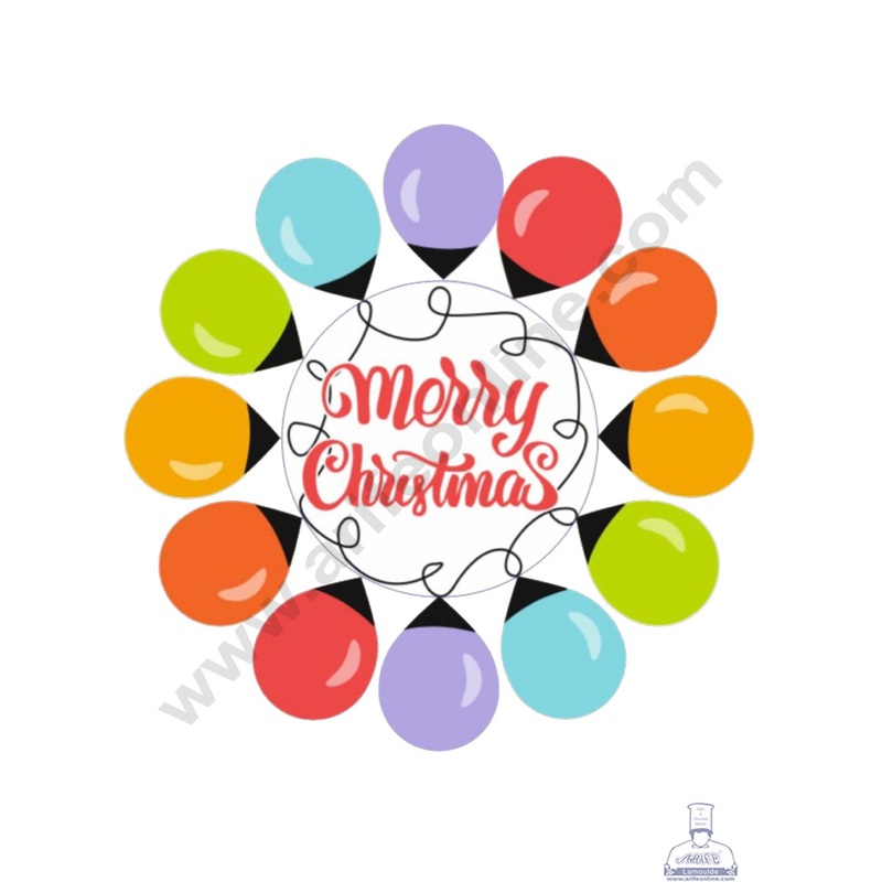 Cake Decor Ultimakes X Mas Light Chocolate Sticker - SBUCS-UC003 ( 10 pc )
