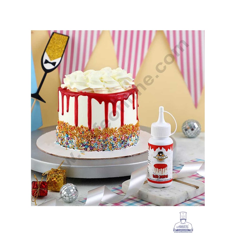 Bake Haven Drips Colour 100 G  Red