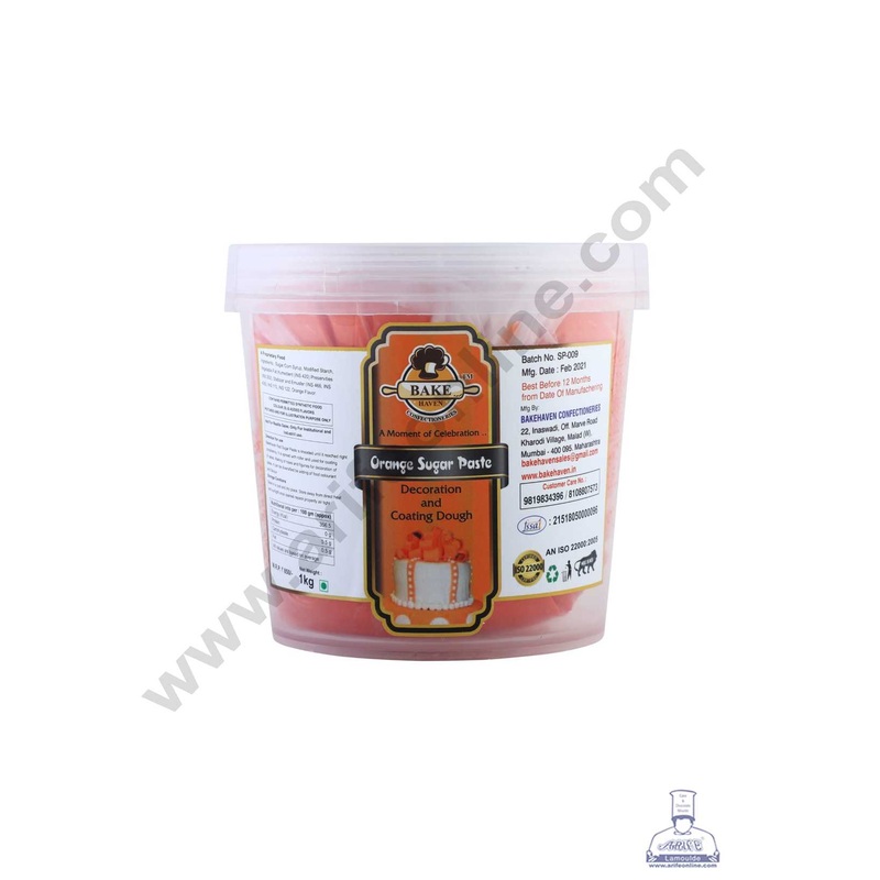 Bake Haven Sugar Paste 1 Kg - Orange