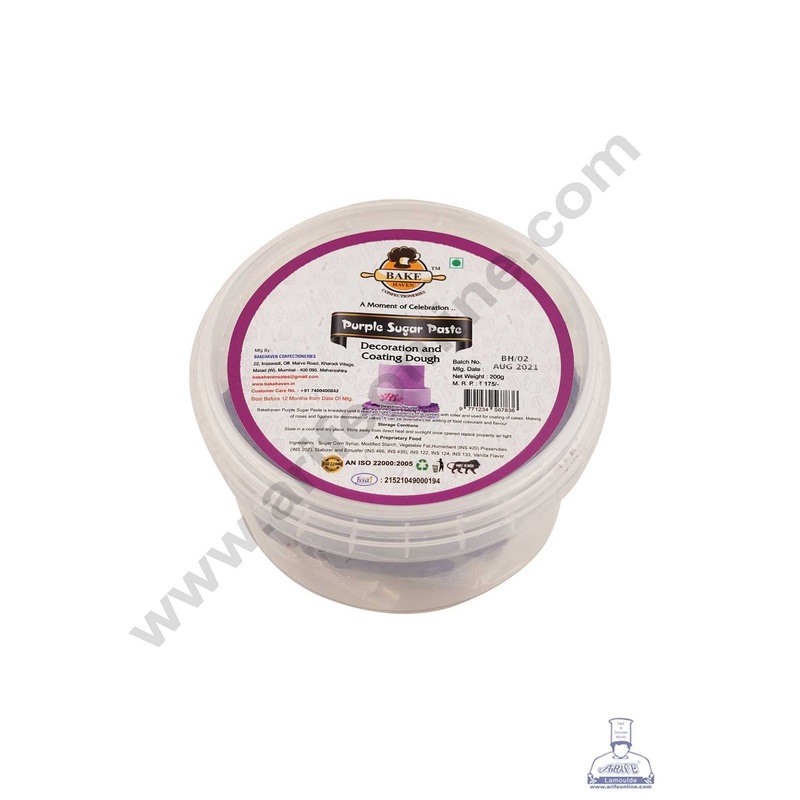 Bake Haven Sugar Paste 200 G - Purple