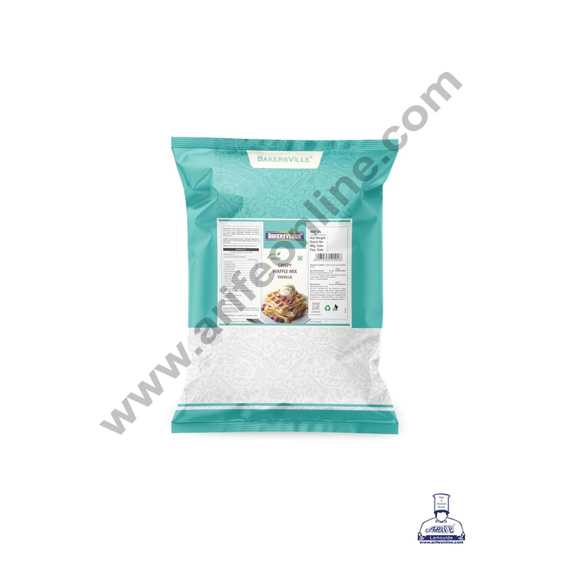 Bakersveggie Waffle Mix Crispy Vanilla, 1Kg