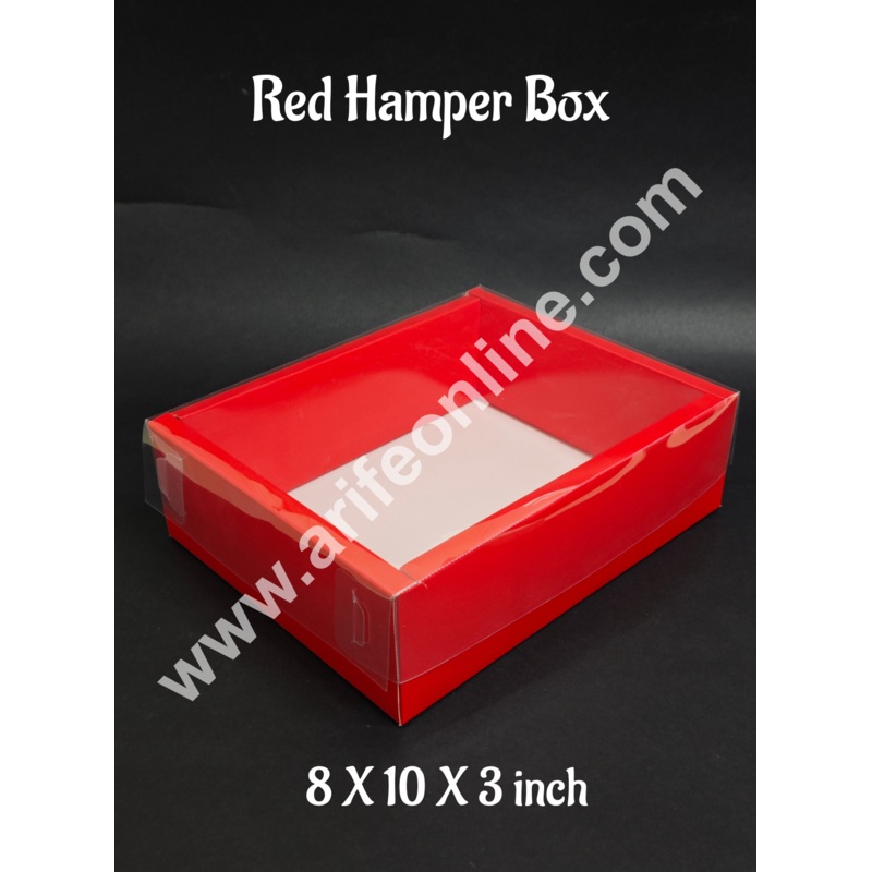CAKE DECOR Valentine Themed Red Hamper Box | Premium Gift Box - 1 Pc Pack