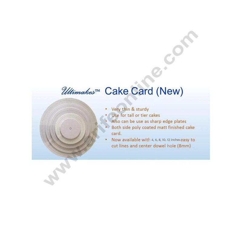 Cake Decor Ultimakes Cake Card - Round 9 inch