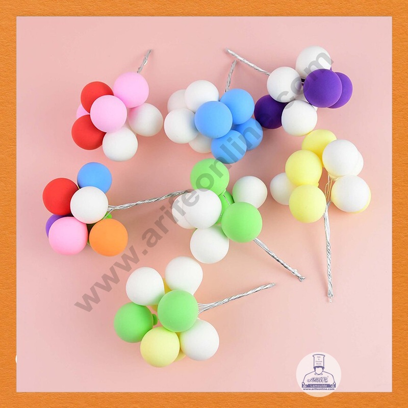 CAKE DECOR 1 Bunch Soft Ball Cake Toppers - Multicolor SBTO-045