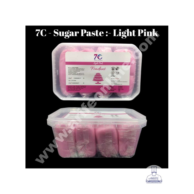 7C Fondant - Light Pink (1 KG)