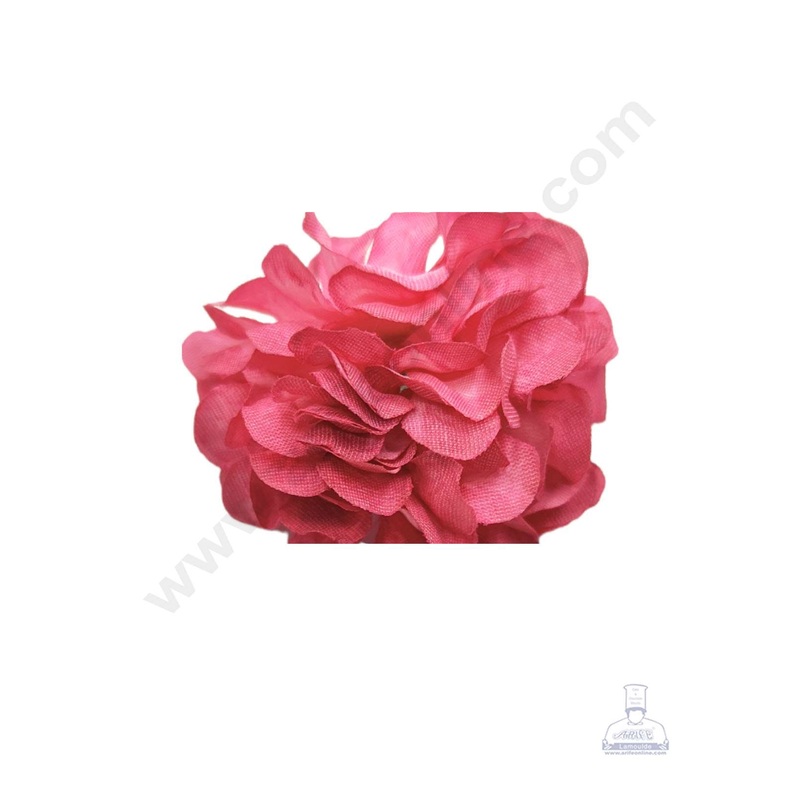 Cake Decor Small Marigold Artificial Flower For Cake Decoration  Dark Pink( 10 pcs Pack )