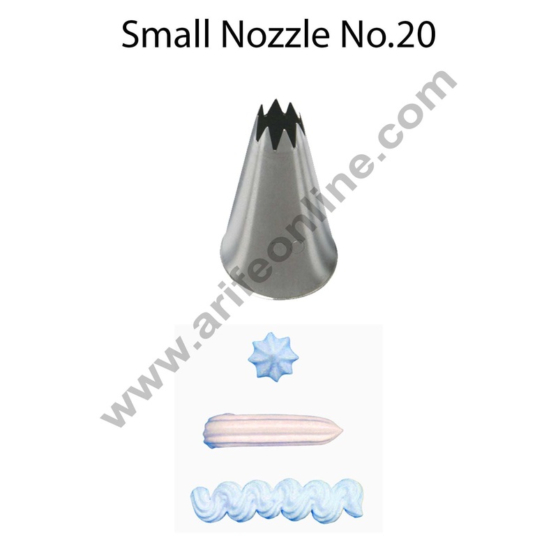 Cake Decor Small Nozzle - No. 20 Open Star Piping Nozzle