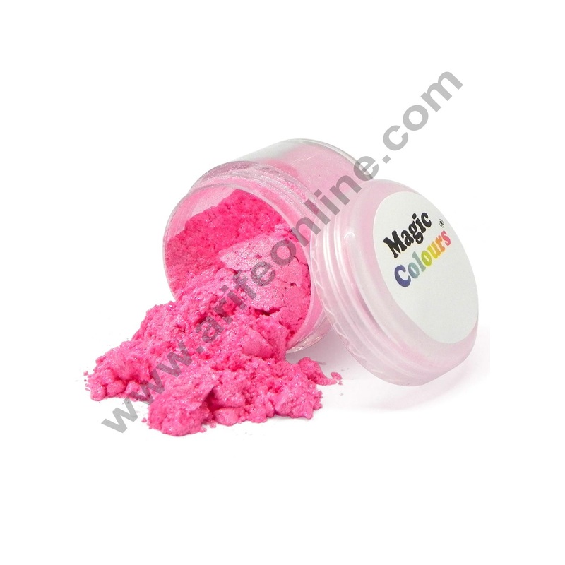 Magic Colours Edible Lustre Dust - Pink Sparkle (8 ml)