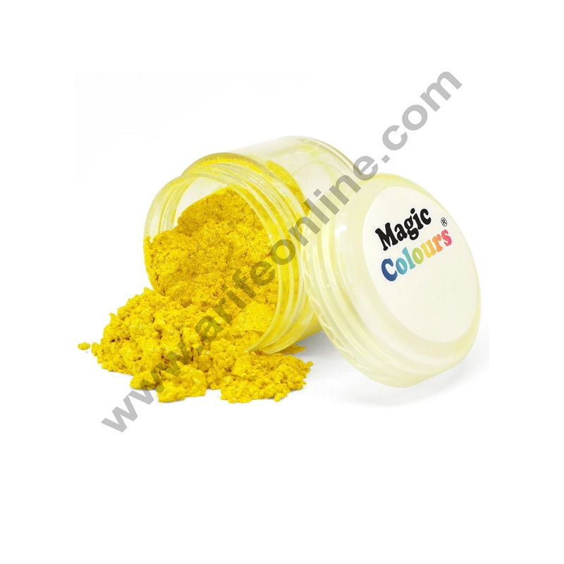 Magic Colours Edible Lustre Dust - Yellow Light (8 ml)