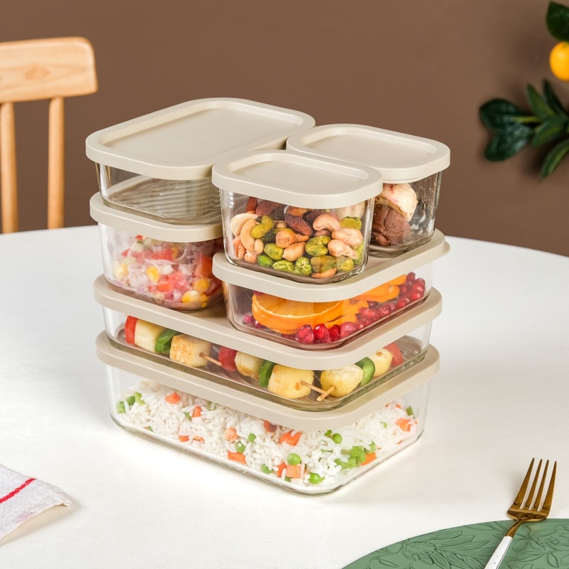 Groovo Premium Airtight Glass Containers Set Of 7