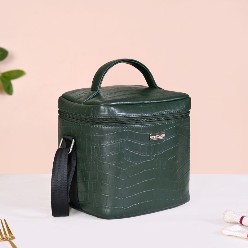Luxe Insulated Lunch Bag Green