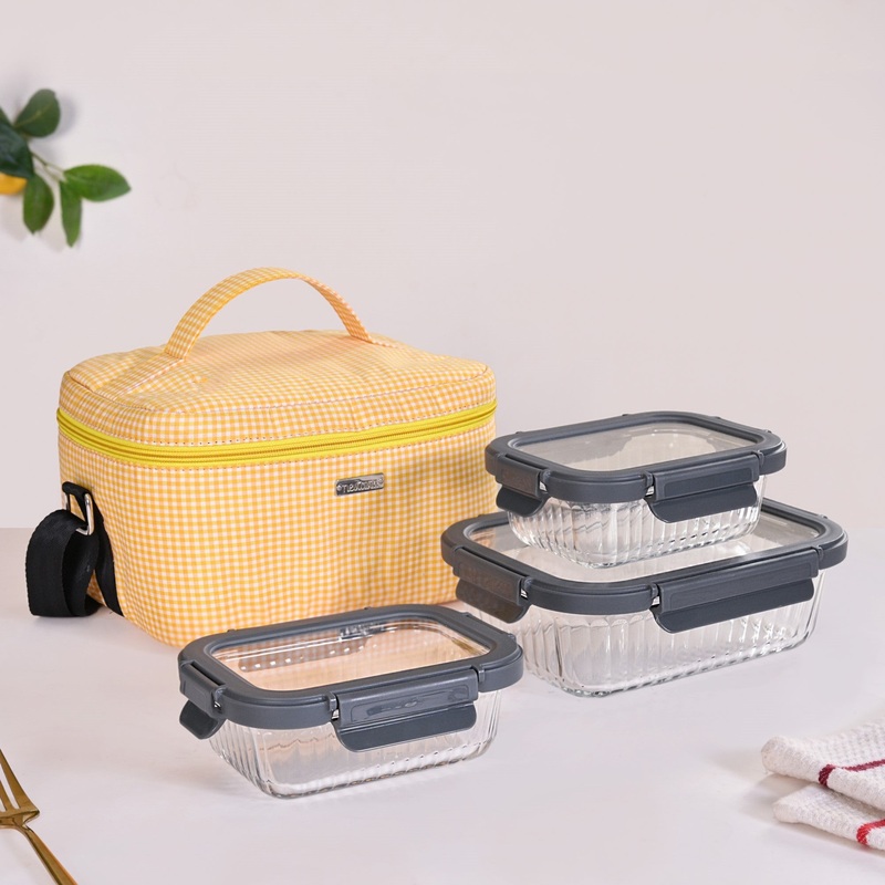 Thermal Lunch Bag And Lunch Box Set