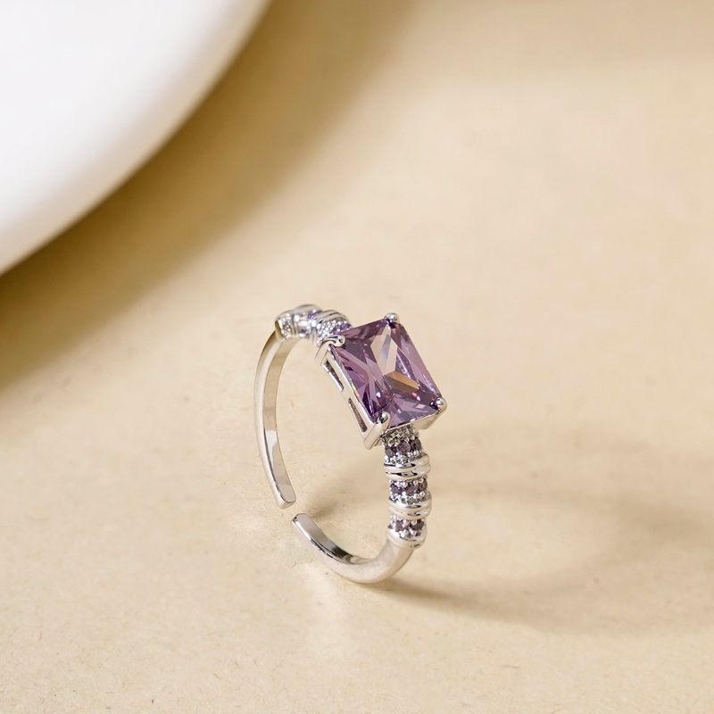 Vivacious Violet Statement Ring
