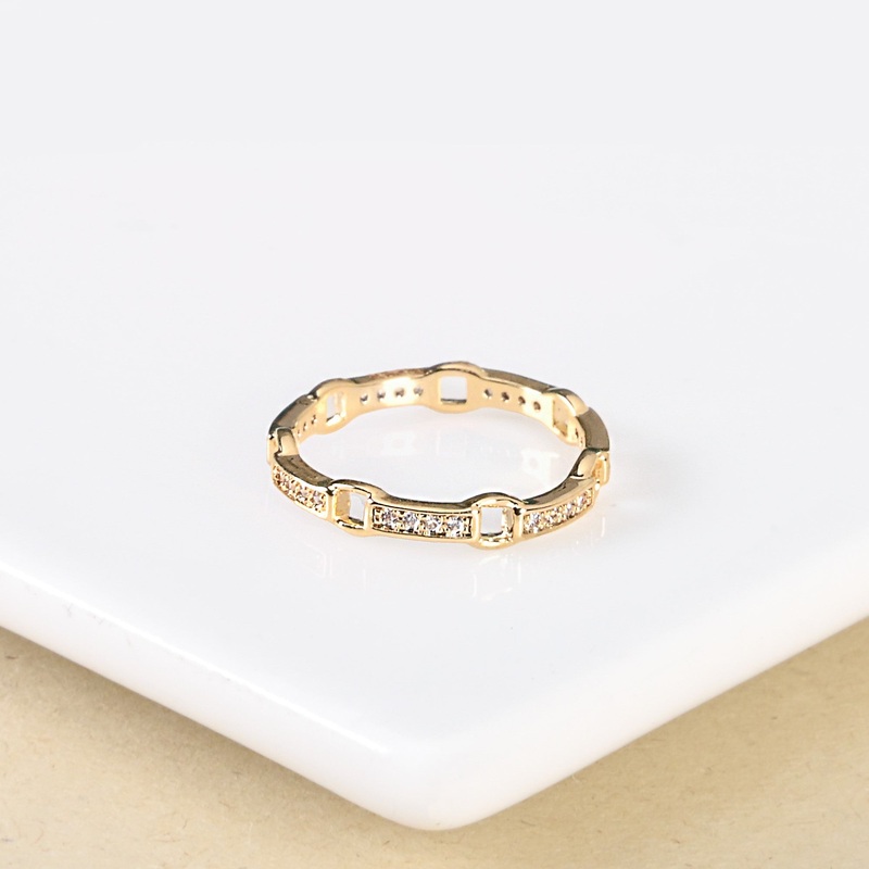 Whispering Shine Dainty Gold Ring