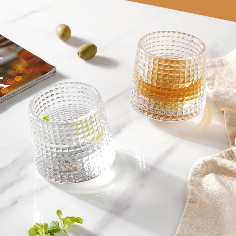 Contemporary Drinking Glass Set of 2