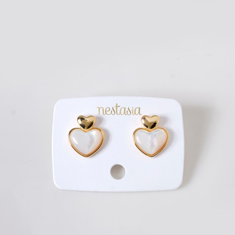 Delicate Hearts Stud Earrings