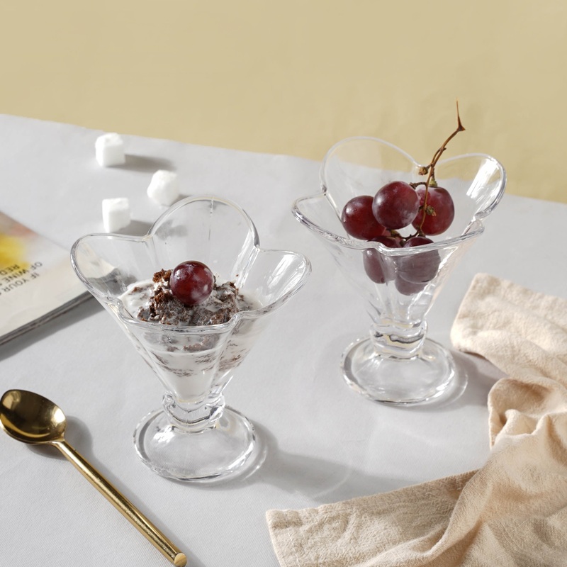 Transparent Dessert Glass Set of 2