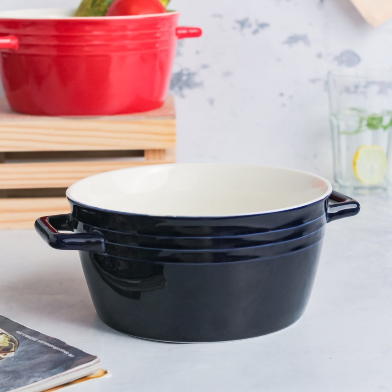 Ceramic Soup Bowl with Handles