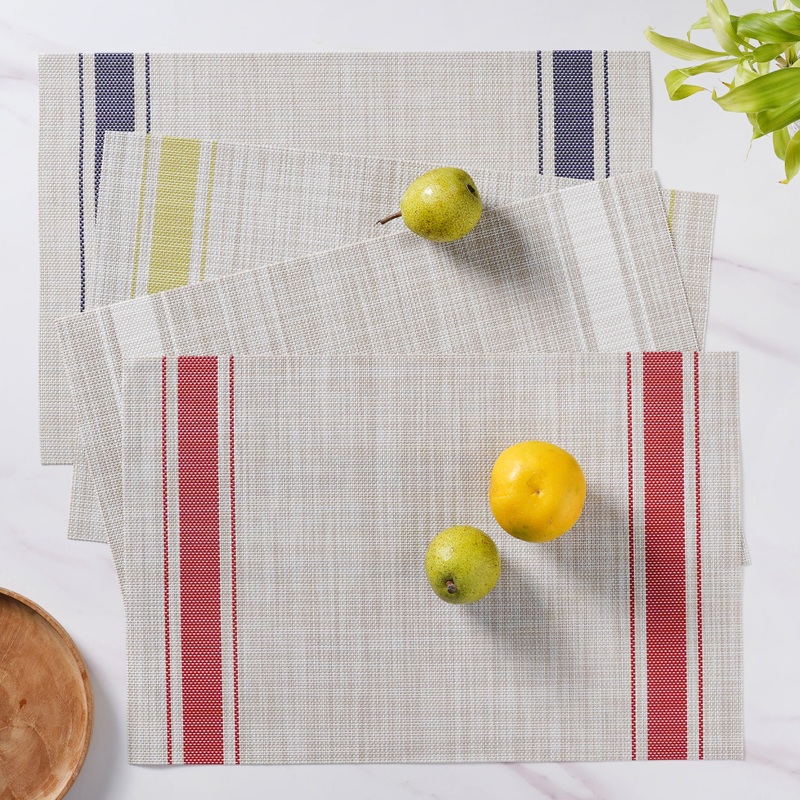 Striped Table Mat Set Of 6