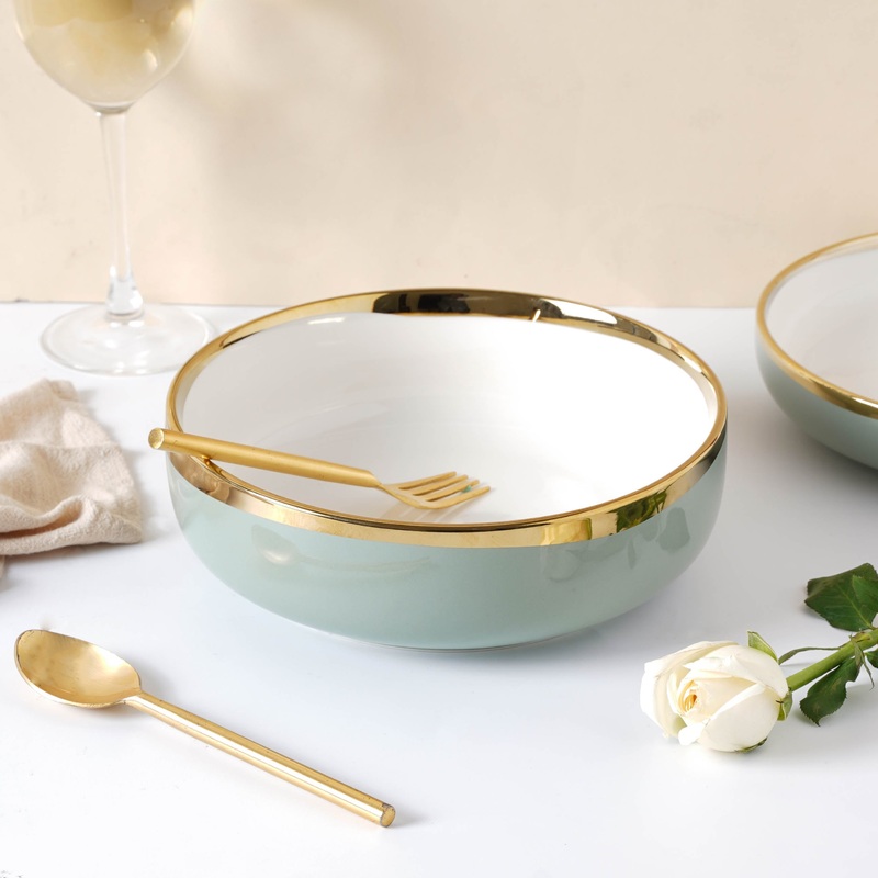 VERA Green Serving Bowl