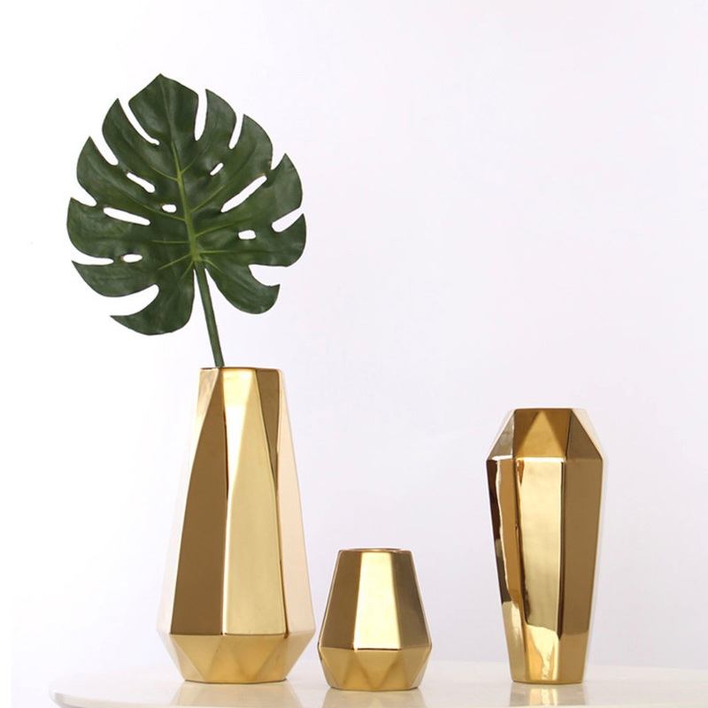 Gold Flower Pot