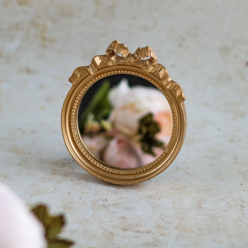 Round Gold Mirror