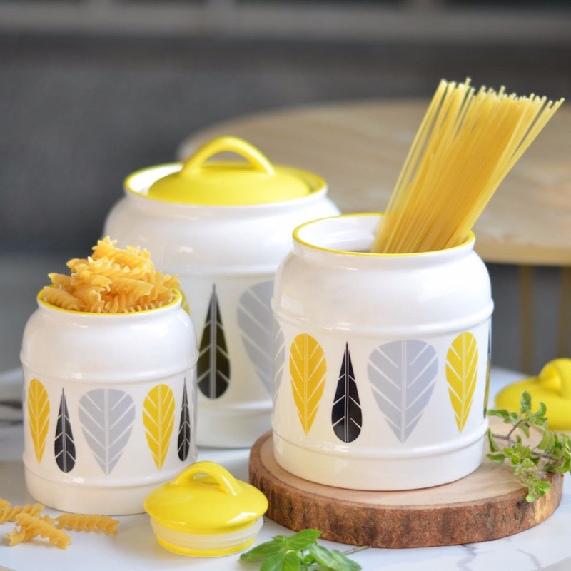 Airtight Jars Yellow