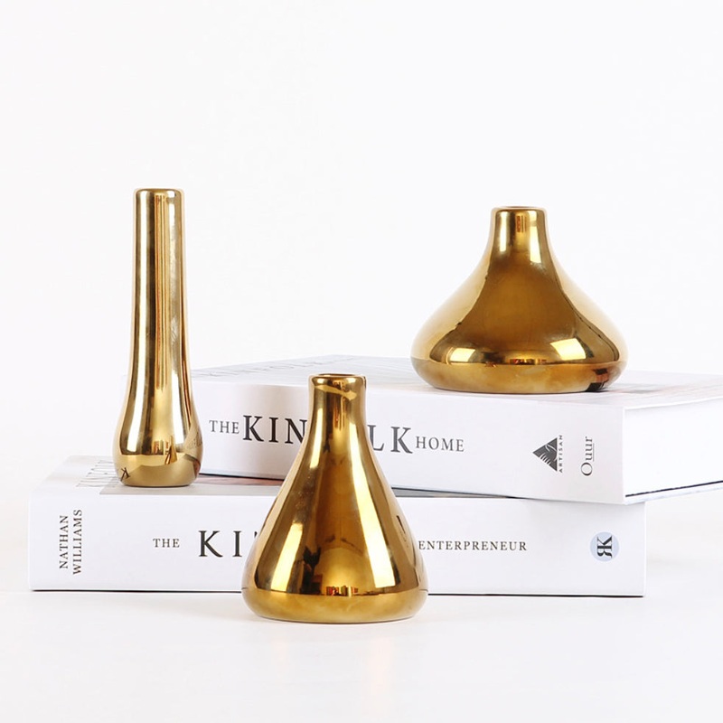 Gold Flower Vase