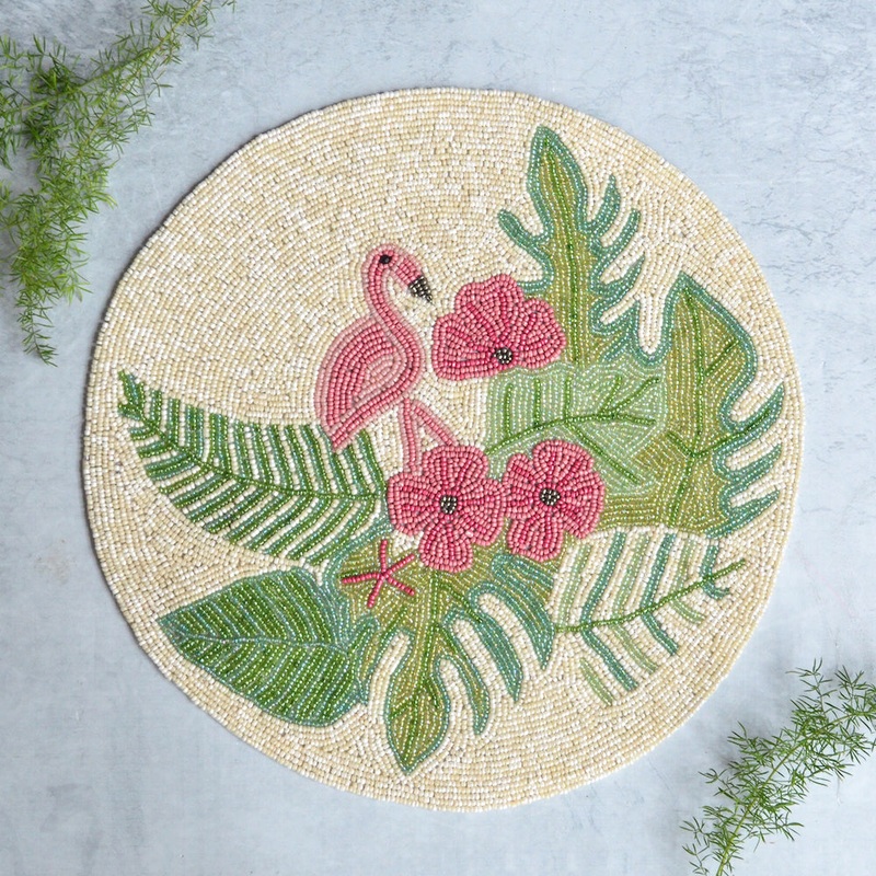 Beads Flamingo Mat