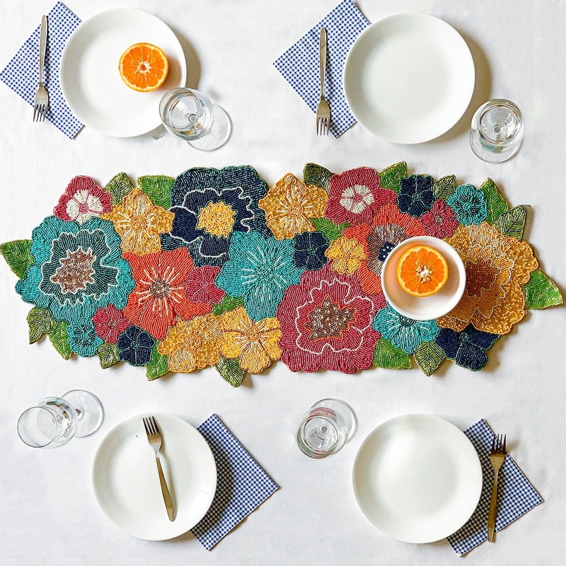 BEADS Floral Runner - Colourful