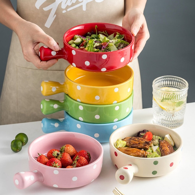 Dots Bowl With Handle