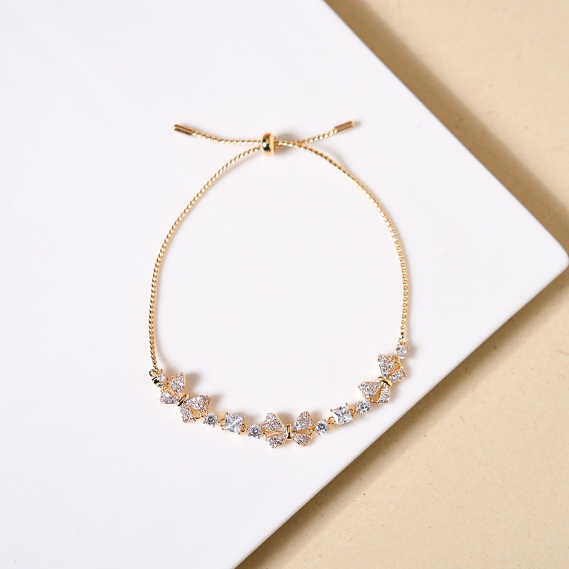 Princess Bow Gold Chain Bracelet