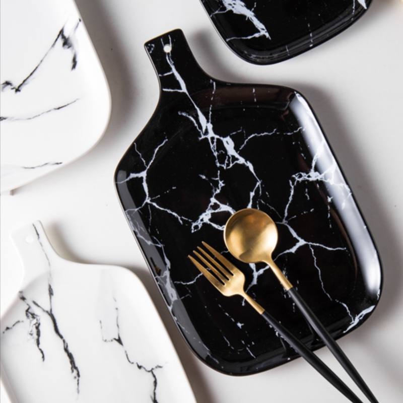 Black Marble Platter