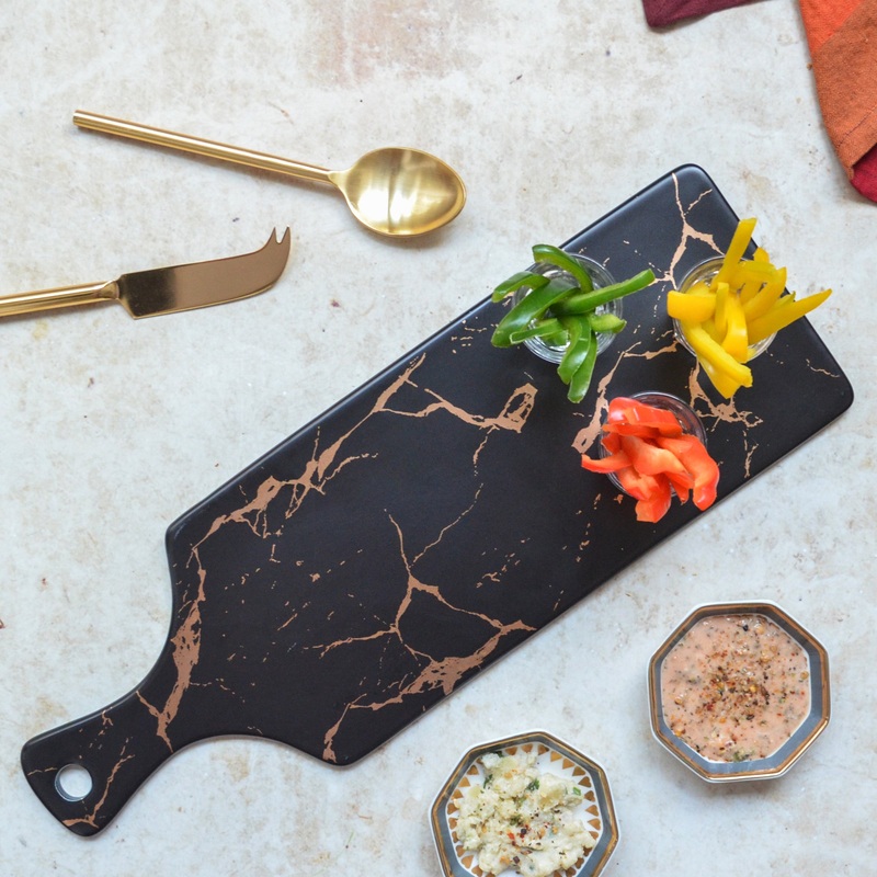 Black Marble Serving Platter