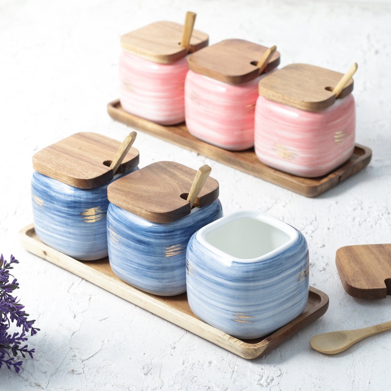 Blue Spice Jar Set