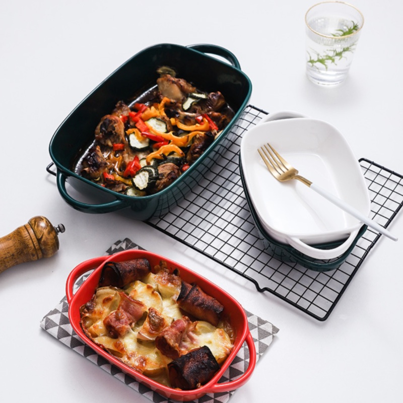 Ceramic Baking Tray With Handles