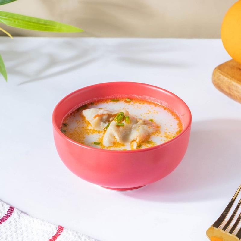 Miso Smooth Ceramic Snack Bowl Red 200 ml